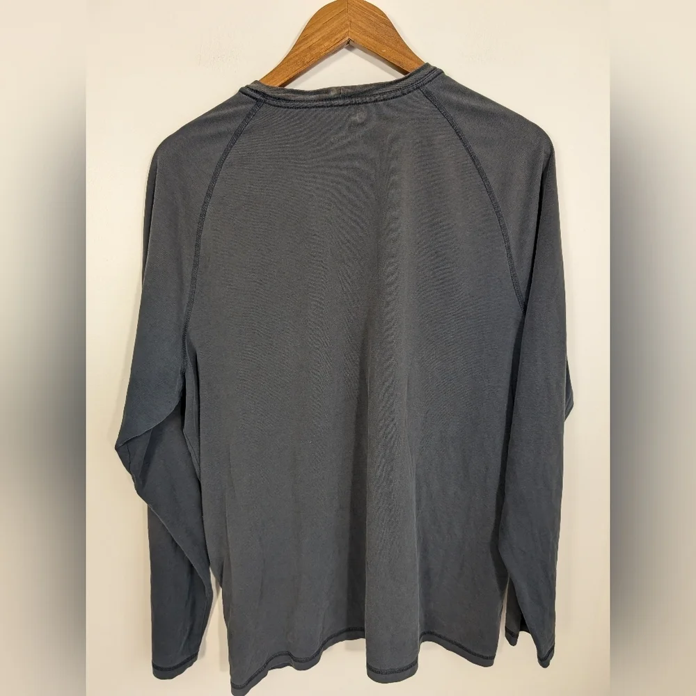 Carhartt Dark Gray Crewneck Cotton Long Sleeve Tee Shirt - Picture 8 of 10
